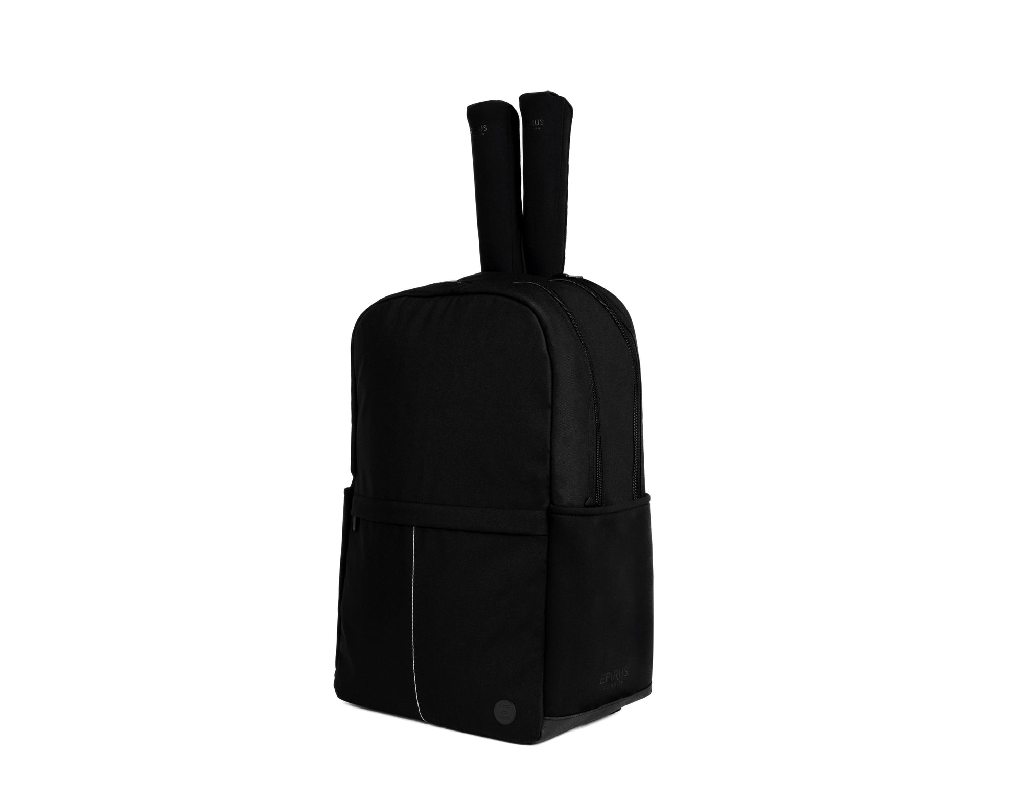 Black Borderless Backpack for tennis, pickleball, padel and all racket sports