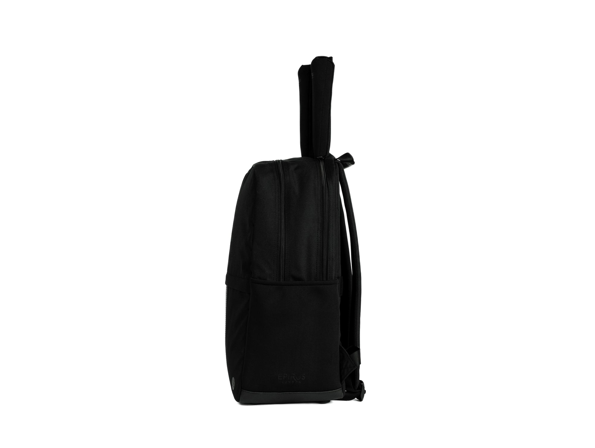 Black Borderless Backpack for tennis, pickleball, padel and all racket sports