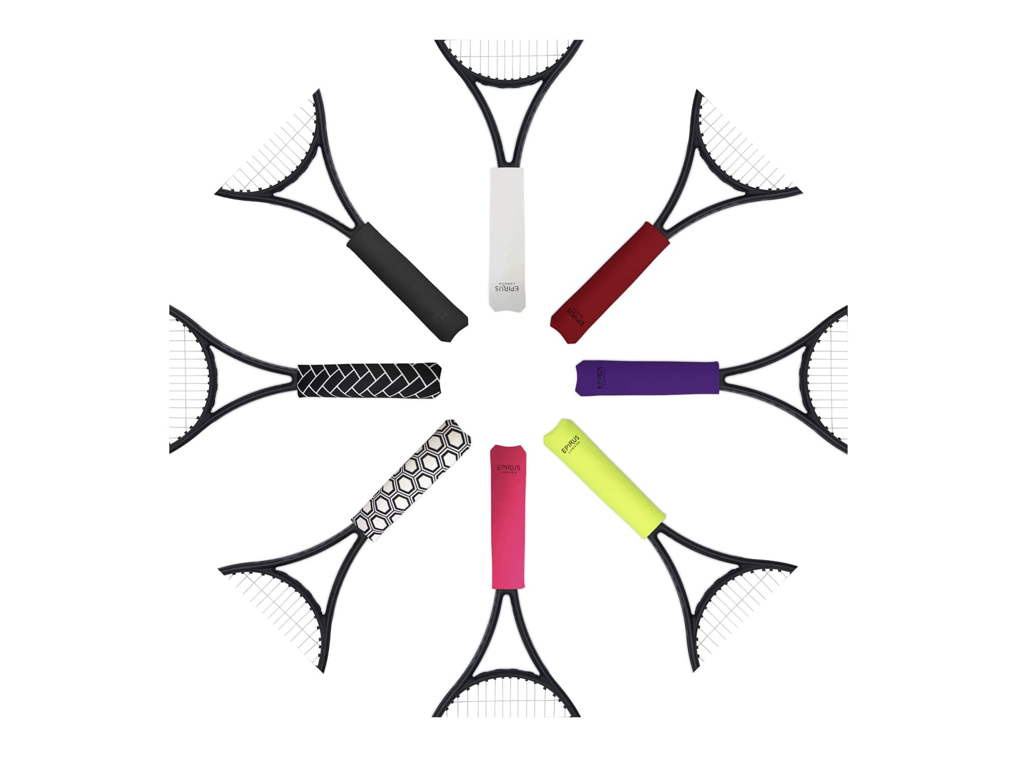 Epirus Neoprene Grip Covers for Tennis Rackets - All Colour Options