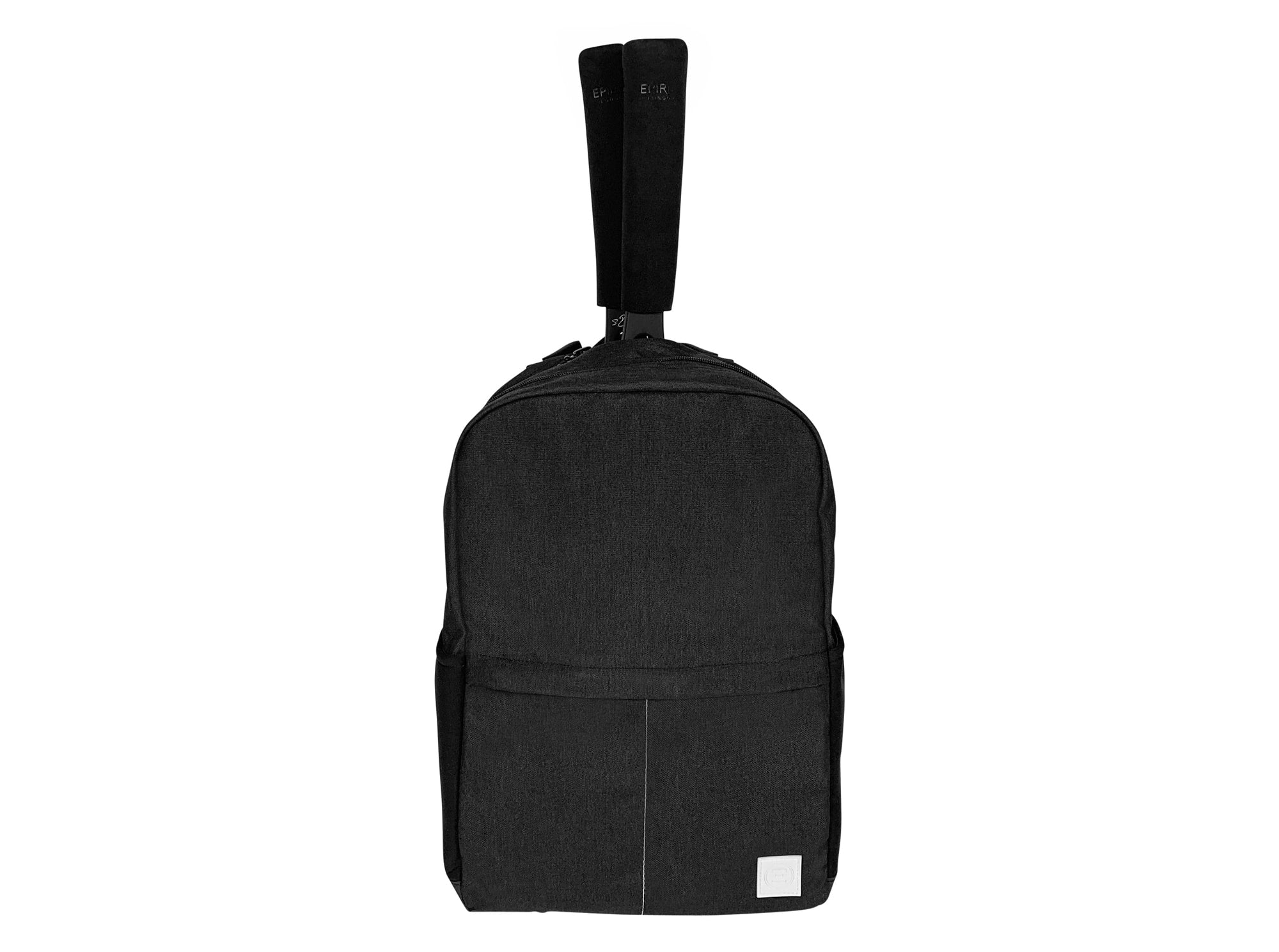 Epirus Borderless Backpack Black Tennis Bag with two rackets