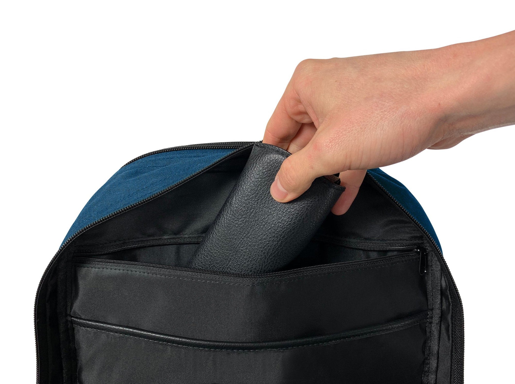 Epirus Borderless Backpack Blue Tennis Bag internal zip pocket