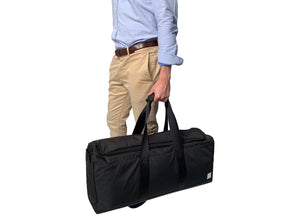Epirus Dynamic Duffel Black Tennis Bag on Casual Male Model