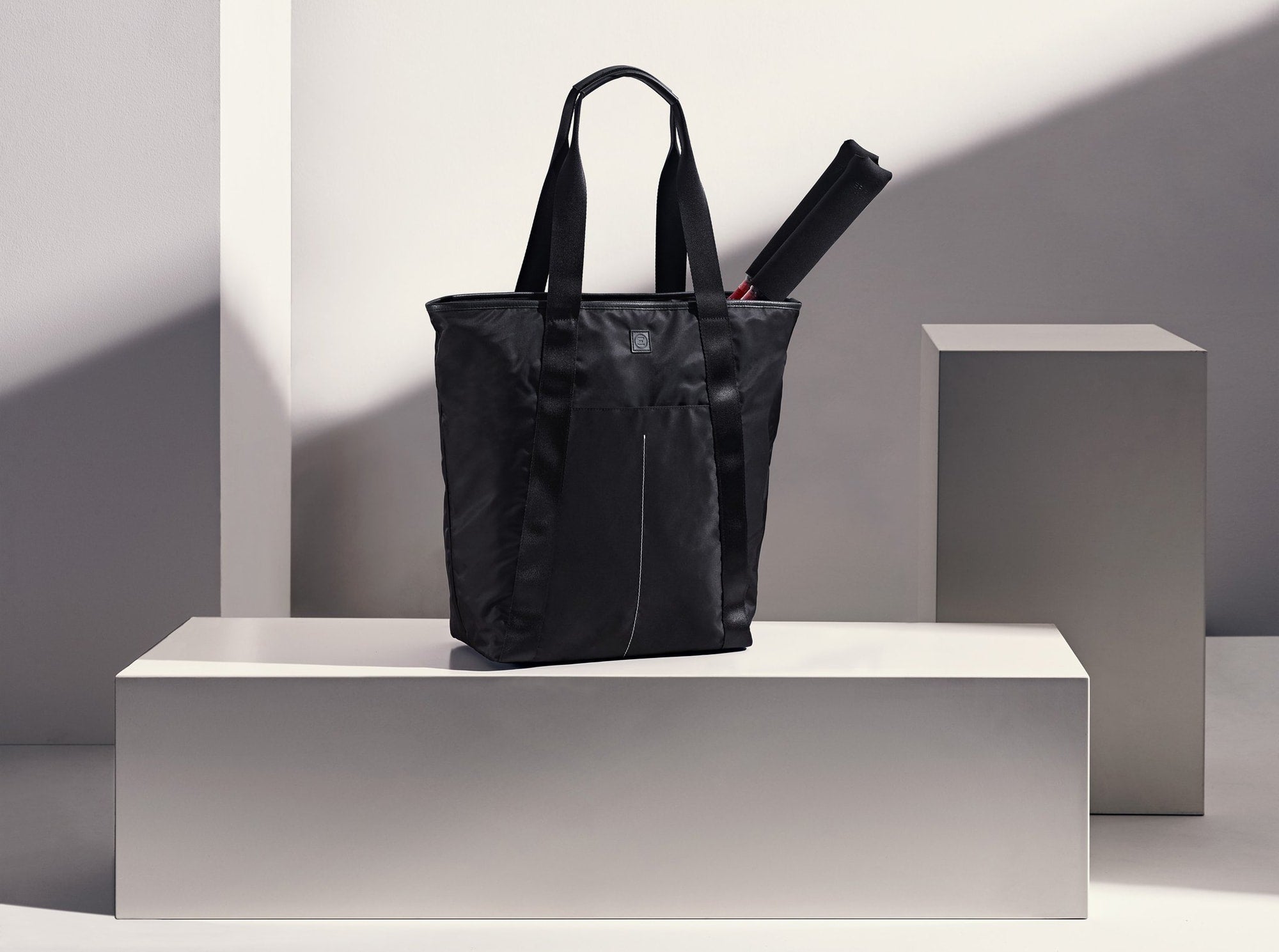 Transition Tote | Black Tennis Tote Bag | Holds 2 Rackets - Epirus